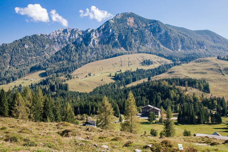 Mountain view in Postalm, Austria