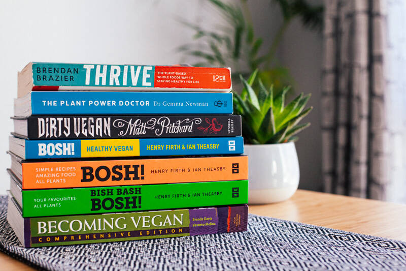 Self-care vegan recipe books